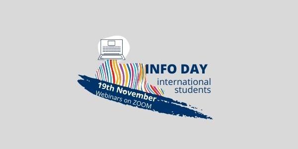 Grafica info day international students 2020