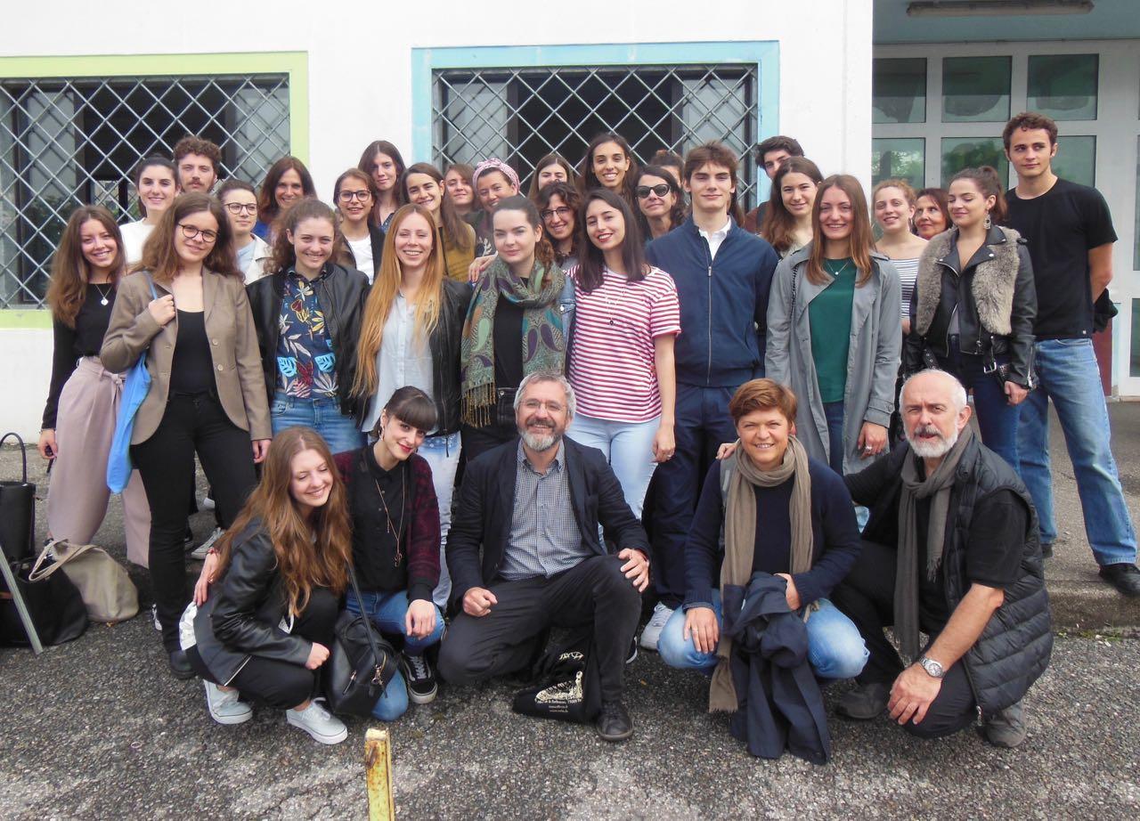 Foto di gruppo alla fine del laboratorio 2018