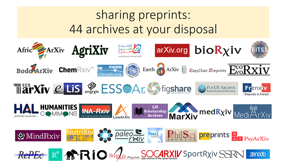 preprint archives logos