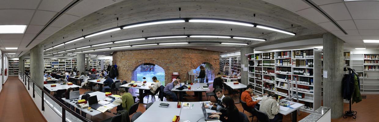 Studenti in biblioteca
